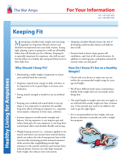 Keeping Fit - The War Amps