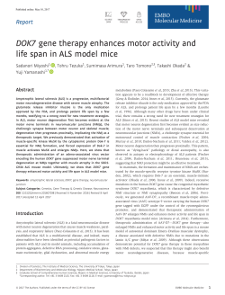 DOK7 gene therapy enhances motor activity and life span in ALS