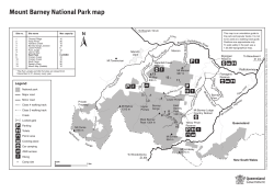 Mount Barney National Park map