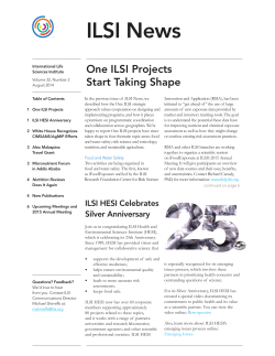 Q2_2014_v3 - International Life Sciences Institute