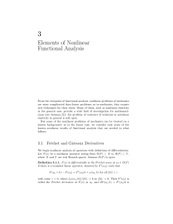 Elements of Nonlinear Functional Analysis