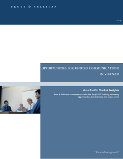 Opportunities for Unified Communications in Vietnam:Market Insight