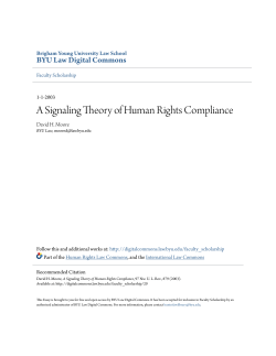 A Signaling Theory of Human Rights Compliance