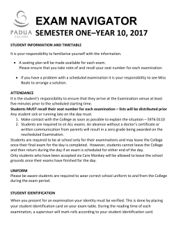 exam navigator - Padua College