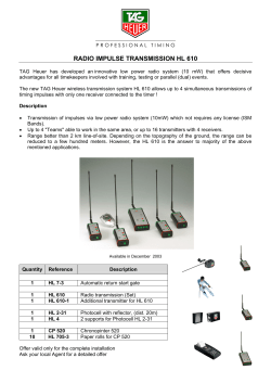 RADIO IMPULSE TRANSMISSION HL 610
