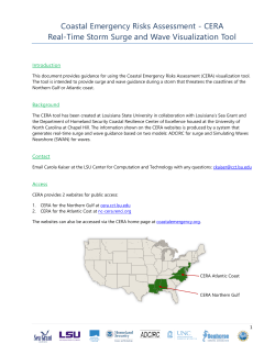Coastal Emergency Risks Assessment - CERA Real