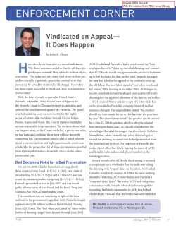 Vindicated on Appeal – It Does Happen