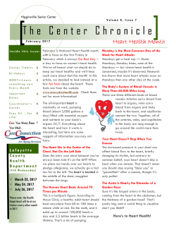 February - Care Connection for Aging Services