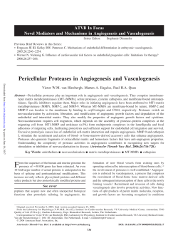 Pericellular Proteases in Angiogenesis and Vasculogenesis