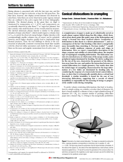 Conical dislocations in crumpling - Harvard John A. Paulson School