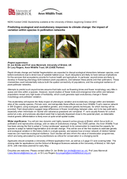 Predicting ecological and evolutionary responses to climate change