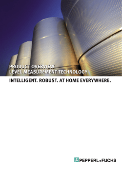 Product Overview Level Measurement Technology