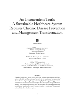 An Inconvenient Truth: A Sustainable Healthcare