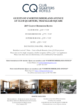 Club Quarters Hotel - Museums + Heritage Awards