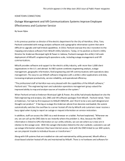 Outage Management and IVR Communications Systems Improve