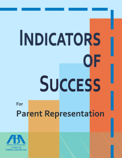 Indicators of Success for Parent Representation