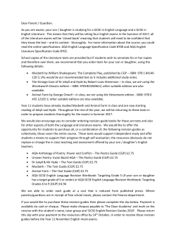 Letter to YR 11 Parents Re Buying Books