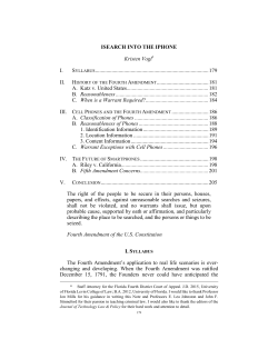 iSearch Into the iPhone - Journal of Technology ​Law and Policy
