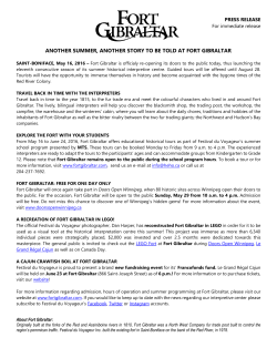 Fort Gibraltar summer 2016