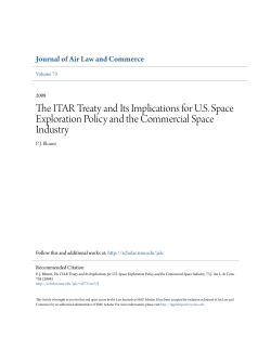 The ITAR Treaty and Its Implications for US Space Exploration Policy