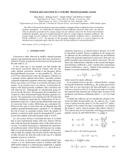 Friction and convection in a vertically vibrated granular system