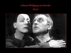 Johann Wolfgang on Goethe Faust