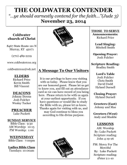 23 - Coldwater church of Christ