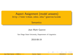 Aspect Assignment (model answers) - Rohan Accounts