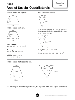 Area of Special Quadrilaterals