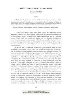 Mowgli: Liminality As a Path to Power