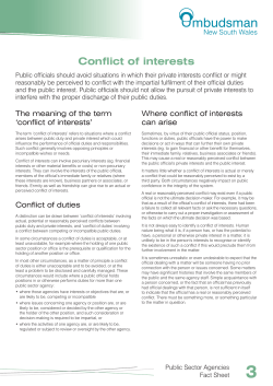 Conflict of interests