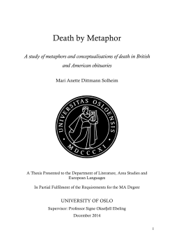 Death by Metaphor - DUO