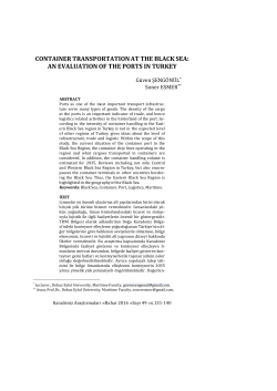 Container Transportation at the Black Sea