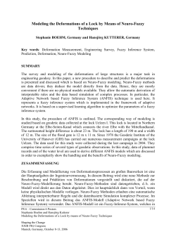 Modeling the Deformations of a Lock by Means of Neuro