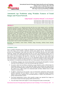 Automated Age Prediction using Wrinkles Features of Facial Images