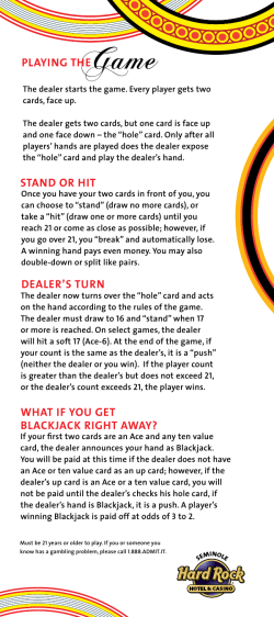 See Rules - Seminole Hard Rock Hollywood