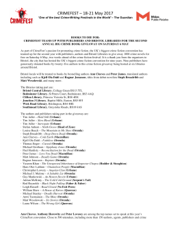 220 Kb PDF - CrimeFest