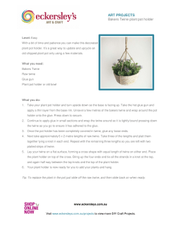 ART PROJECTS Bakers Twine plant pot holder