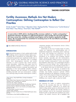 Fertility Awareness Methods Are Not Modern