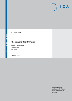The Inequality-Growth Plateau