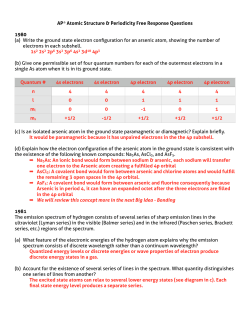 Atomic Structure FRQ Answers