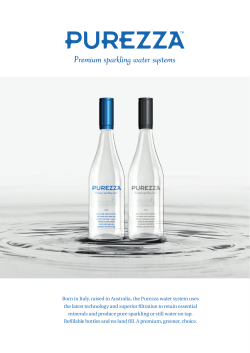 Born in Italy, raised in Australia, the Purezza water system uses the