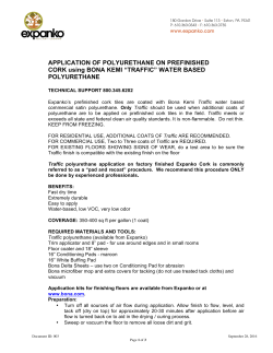 application of polyurethane on prefinished