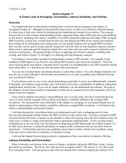 A Closer Look at Averaging: Convolution, Latency