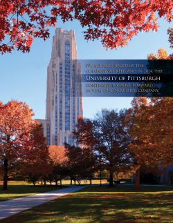 The Company We Keep - University of Pittsburgh