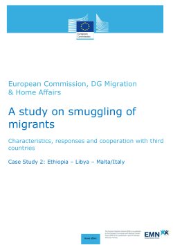Case Study 2: Ethiopia - Libya - Malta/Italy