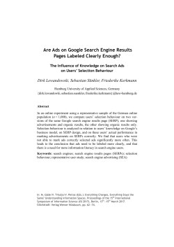 Are Ads on Google Search Engine Results Pages Labeled Clearly