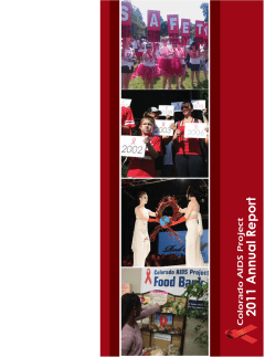2011 Annual Report - Colorado AIDS Project