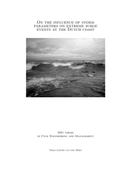 On the influence of storm parameters on extreme surge events at the