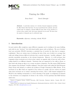 Painting the Office - Fields Institute for Research in Mathematical